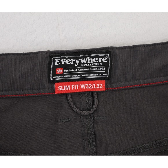 686 Everywhere Pants Mens 32x32 Gray Slim Fit Travel Technical Stretch Chino - Picture 7 of 14